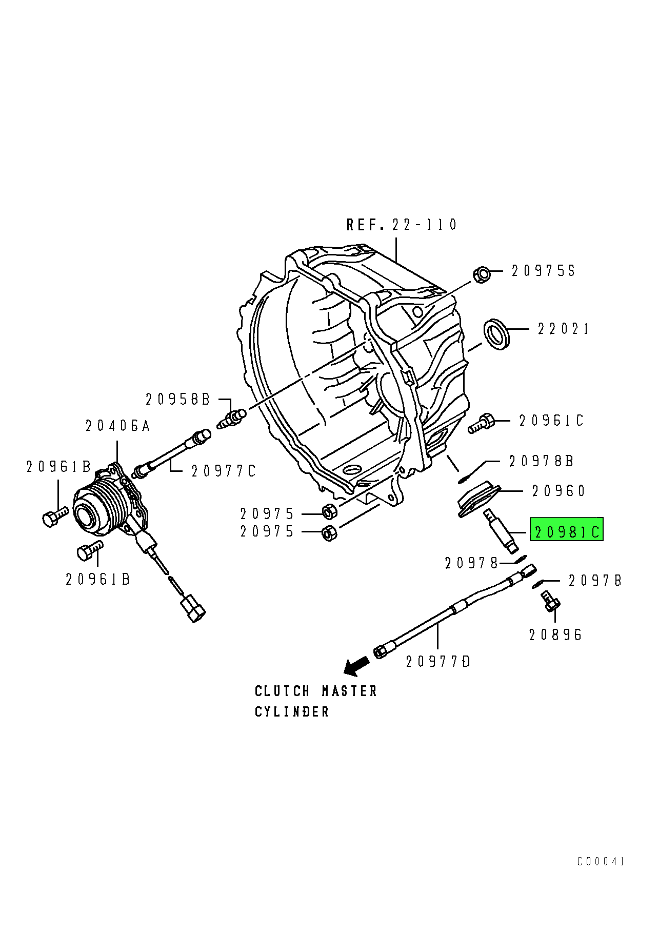 ME538553 | Genuine Mitsubishi FUSO® Manual Transmission Clutch Control  Equip Joint