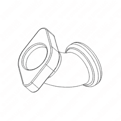 Upper EGR Hot Pipe for S60 14L DDEC V EPA04