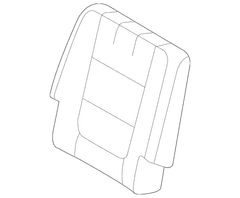 Seat Back Cushion Cover - Right, Rear