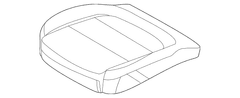 Cover Seat Cushion COVERS and Pads - Right, Front