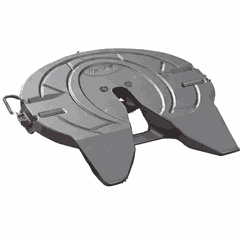 Fifth Wheel Assembly - Flat Plate, FW35, 8.625 inch, Left Hand