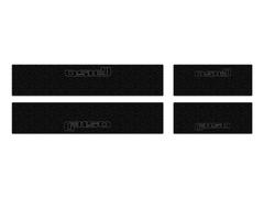 Tufskinz Gray Lettering on Black Texture Door Sill Kit