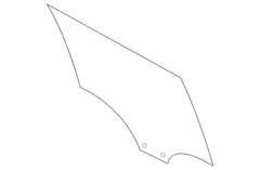 Door Glass - Right, Rear