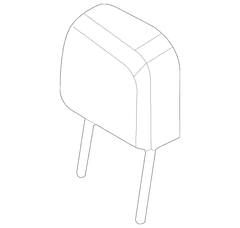 Cover And Pad Headrest <br>Headrest part of the Seat