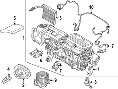 AIR CONDITIONING (A/C) Evaporator Core and Case <br>
