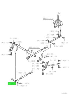 PIN,GEARSHIFT SELECT LINK 1