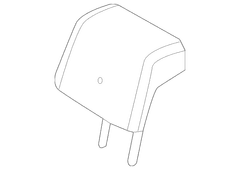 Headrest - Rear, Center