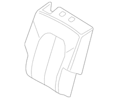 Seat Back Cushion Cover - Left, Rear