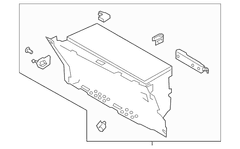 Glove Box Storage Compartment <br>A (separate from the itself)