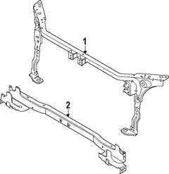 Tie Bar <br>Radiator Support Panel Radiator Reinforcement - Front, Upper, Lower