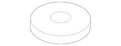 Hex Head Nut And Washer Deck Lid Hinge - M8, Rear