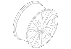 Wheel Rim 20X8 - Premium Paint