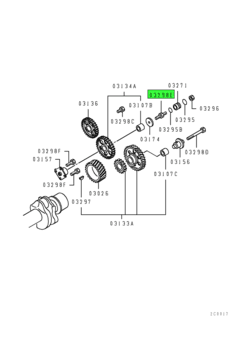 BOLT,TIMING GEAR TRAIN 1