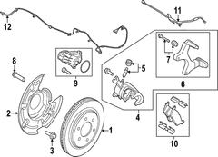 Brake Dust Shield Splash Guard - Rear (BEV)