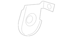 Seat Hinge Cover Back Latch - Rear
