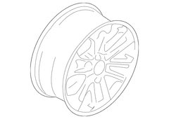 Wheel Rim 17 X 8 Alum Painted -Exp Lugs