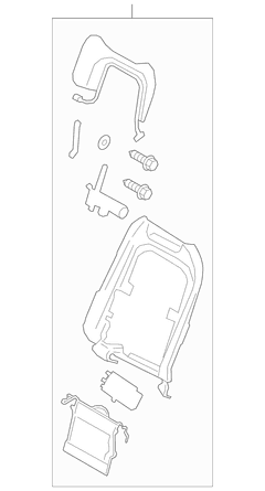 Panel <br>Seat Back Frame support Pad Seat Shield Sandstone