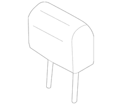 Cover And Pad Headrest - Left, Right, Rear