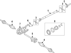 Differential Drive Axle - Front, Center 3.3L (Base)