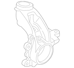 Steering Knuckle Wheel - Left, Front