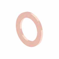 Seal Ring DIN 7603 - D10 x 15 - Copper