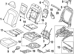 Seat Cover Cushion - Left, Front (Raptor Series)