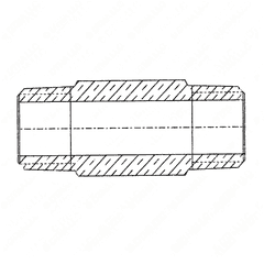 Nipple Pipe 3/8 x 2 Inches Long for S60 14L DDEC V EPA04