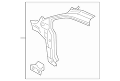 Body A-Pillar Reinforcement Panel - Front, Inner, Outer