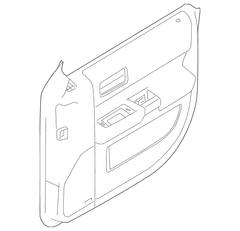 Door Interior Trim Panel - Left, Front