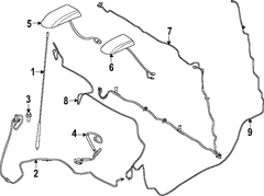 Antenna Cable Extension - Front, Rear