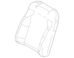 Seat Back Cushion Cover - Left, Front (SE)