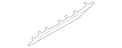 Closing plate Instrument Panel Trim <br>Instrument Sandstone