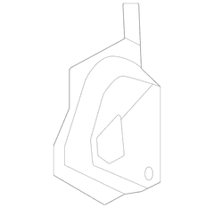 Side Floor Member Body A Pillar Reinforcement Plate - Right, Front