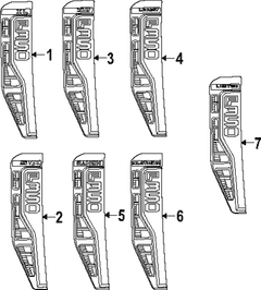 Fender Emblem Name Plate - Left, Front