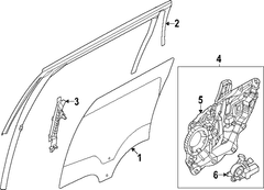 Window Regulator - Rear