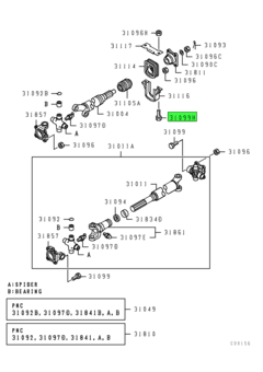 BOLT,PROPELLER SHAFT 7