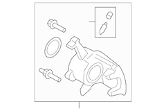 Disc Brake Caliper Attachment Kit - Right, Front, Rear
