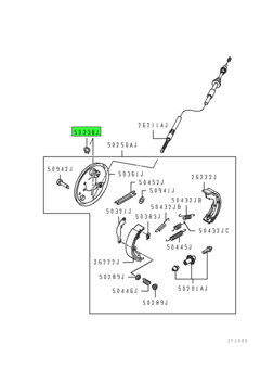 RETAINER,PARKING BRAKE CABLE 1