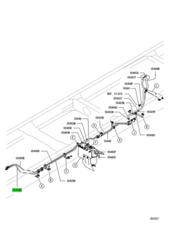 TUBE,FUEL RETURN LINE 2