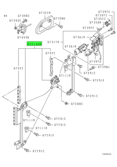 REGULATOR ASSY,FR DOOR WINDOW,RH 1