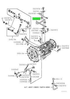 TUBE,A/T OIL COOLER FEED 1