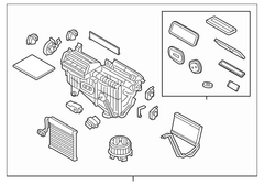 Hvac Unit Case Evaporator And Housing (Active Steering)