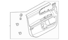 Door Interior Trim Panel - Right, Front, Lower (TRAIL)