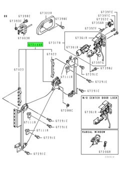 REGULATOR ASSY,FR DOOR WINDOW,RH 1