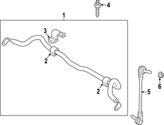 Suspension Stabilizer Bar Roll - Front, Rear