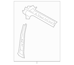 Body B-Pillar Pillar <br>Metal structure / panels that make up the B Corner REINFORCED Lock