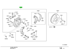PLATE & SHOE ASSY,PARKING BRAKE 1