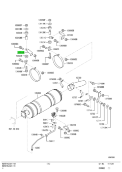 BRACKET,EXHAUST MUFFLER 2