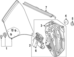 Window Motor and Regulator Convertible <br>A a used to open close vehicles