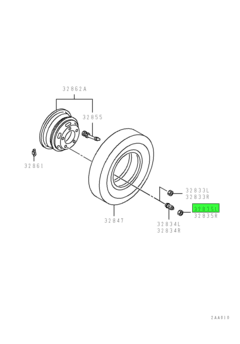 NUT,WHEEL,OTR LH 1